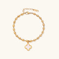 Lucky Clover Beaded Bracelet