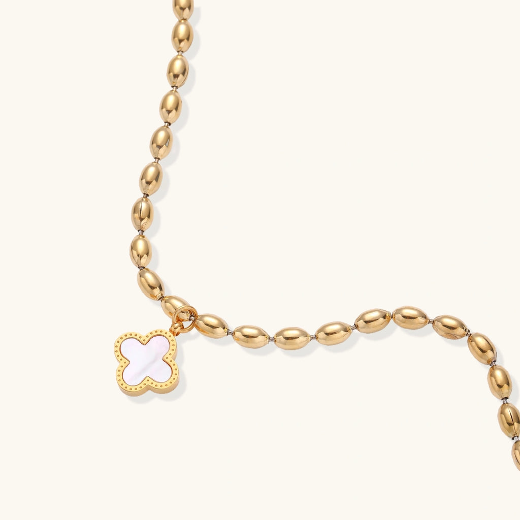 Lucky Clover Beaded Bracelet