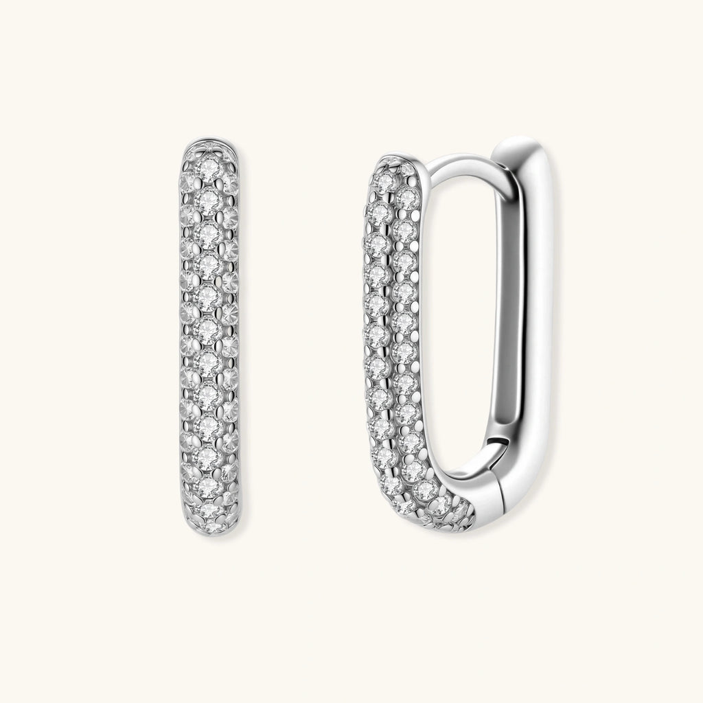 Sparkle Huggie Hoops