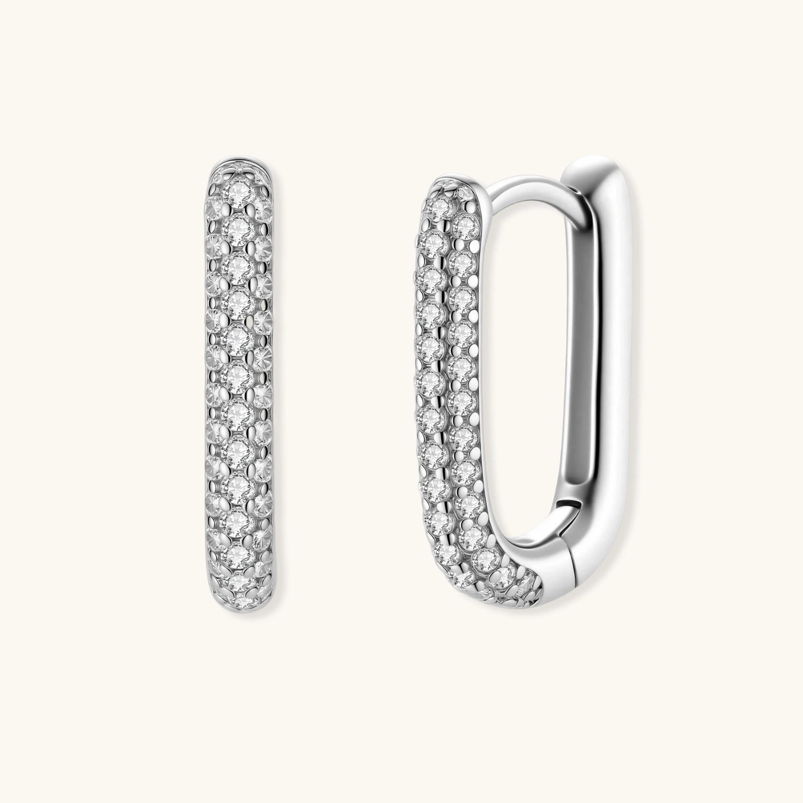 Sparkle Huggie Hoops