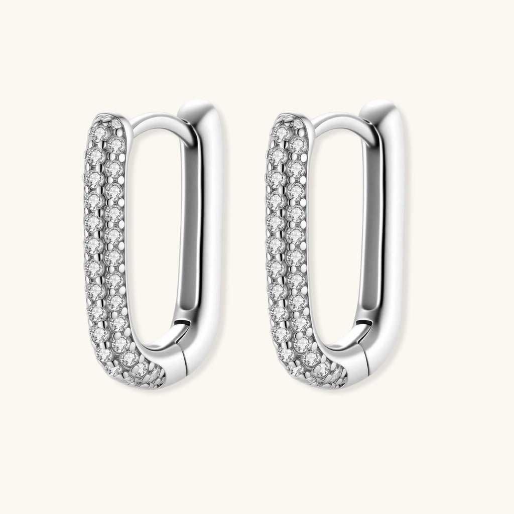 Sparkle Huggie Hoops