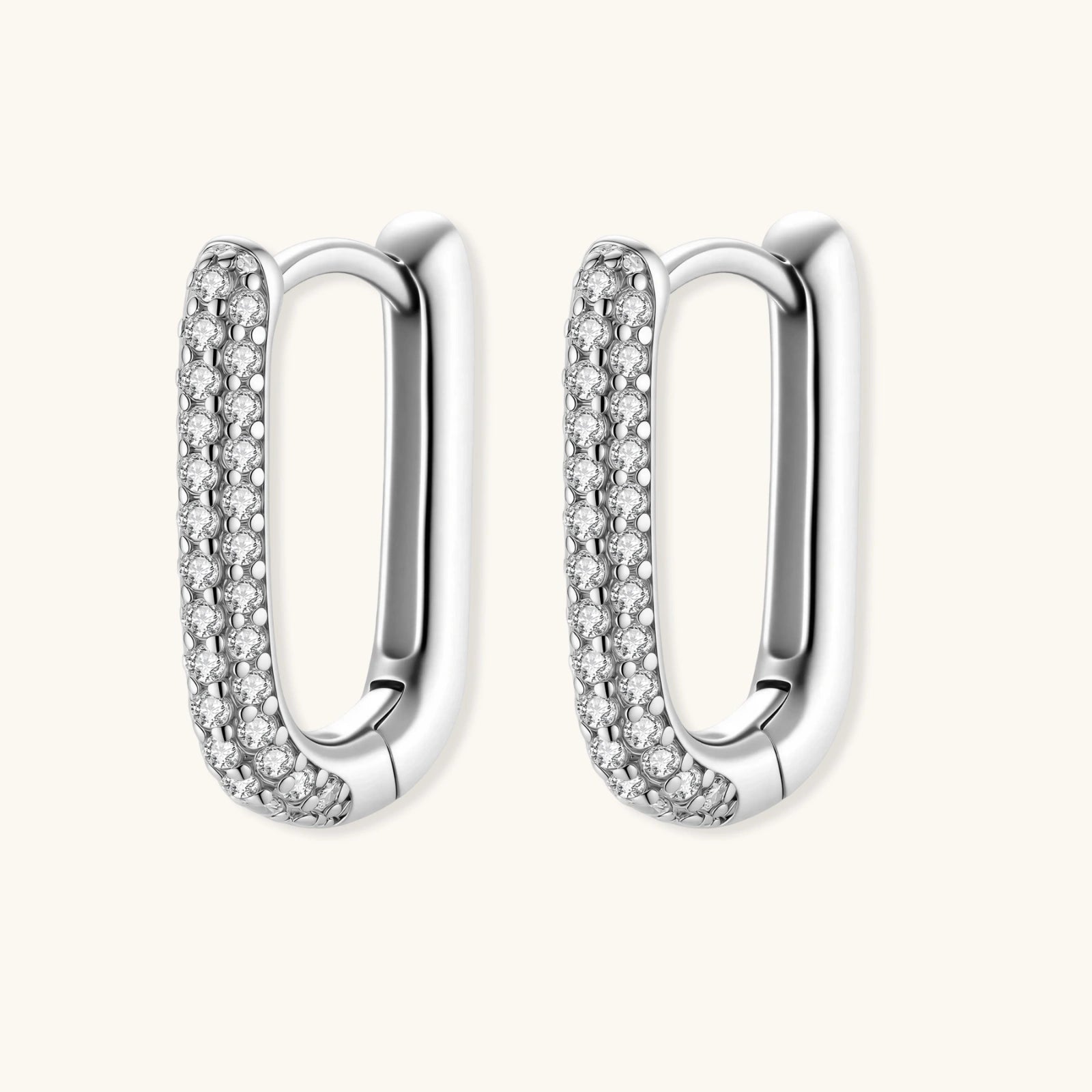 Sparkle Huggie Hoops