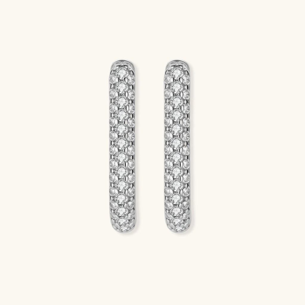 Sparkle Huggie Hoops