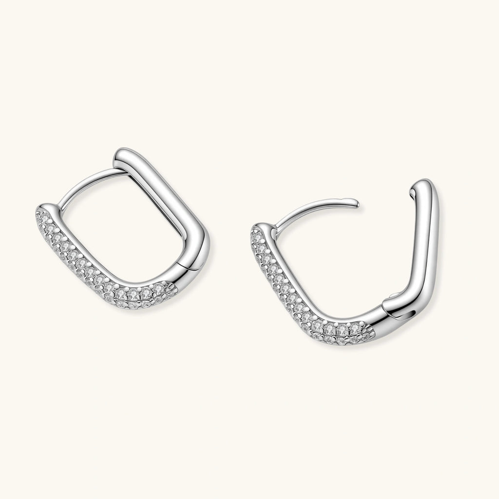 Sparkle Huggie Hoops