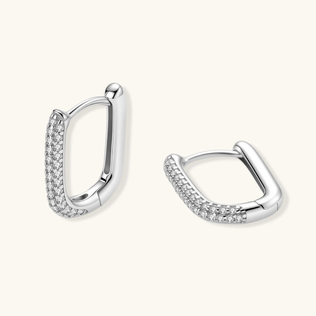 Sparkle Huggie Hoops